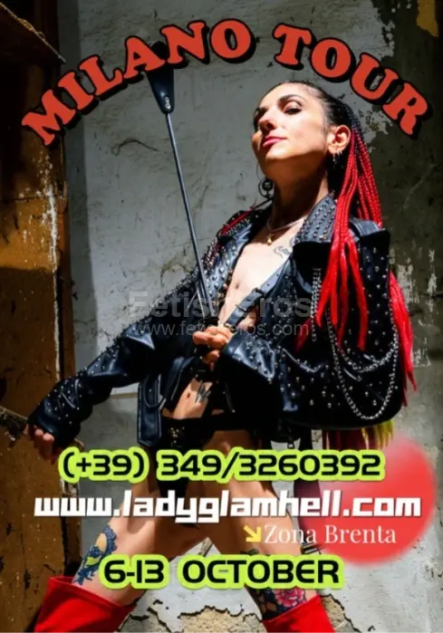 Mistress Lady GlamHell MILANO -Sessioni con Mistress BDSM, Foto Gallery Fetish, Annuncio Mistress Fetish Eros