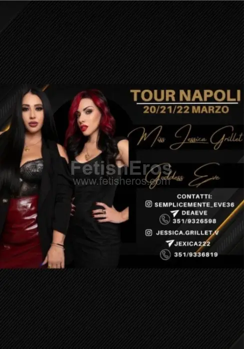 Mistress Jessica Grillet NAPOLI - Sessioni con Mistress BDSM, Foto Gallery Fetish, Annuncio Mistress Fetish Eros